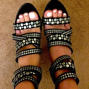 Zara Heels with silver studs